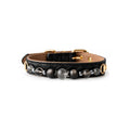 Midnight Quartz Beaded Pet Collar - front view