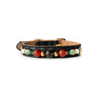 Forest Berry Beaded Pet Collar - front view