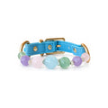 Pastel Tide Beaded Pet Collar - front view