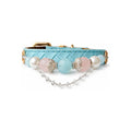 Pearl Tiara Beaded Pet Collar - front view