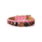 Dusk Ember Beaded Pet Collar - front view