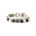 Monochrome Moon Beaded Pet Collar - front view