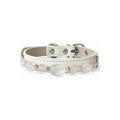 Rose Clarity Beaded Pet Collar - front view