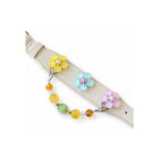 Lemon Meadow Blossom Beaded Pet Collar - product display view