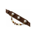 Smoky Tiger Blossom Beaded Pet Collar - product display view