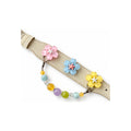 Rainbow Pastel Bloom Beaded Pet Collar - product display view