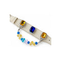 Ocean Raindrop Crest Beaded Pet Collar - product display view