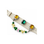 Meadow Raindrop Crest Beaded Pet Collar - product display view