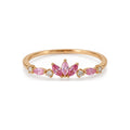 Pink Lotus Adjustable Ring — hero view