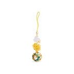 Rabbit and yellow flower bell charm — hero