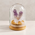 Stone cluster display dome — purple
