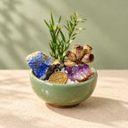 Libra mini stone garden DIY kit — assembled display example