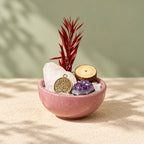 Sagittarius mini stone garden DIY kit — assembled display example