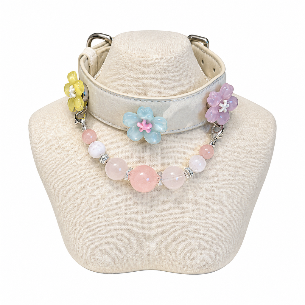 Rose Milk Human & Pet Match — pet collar
