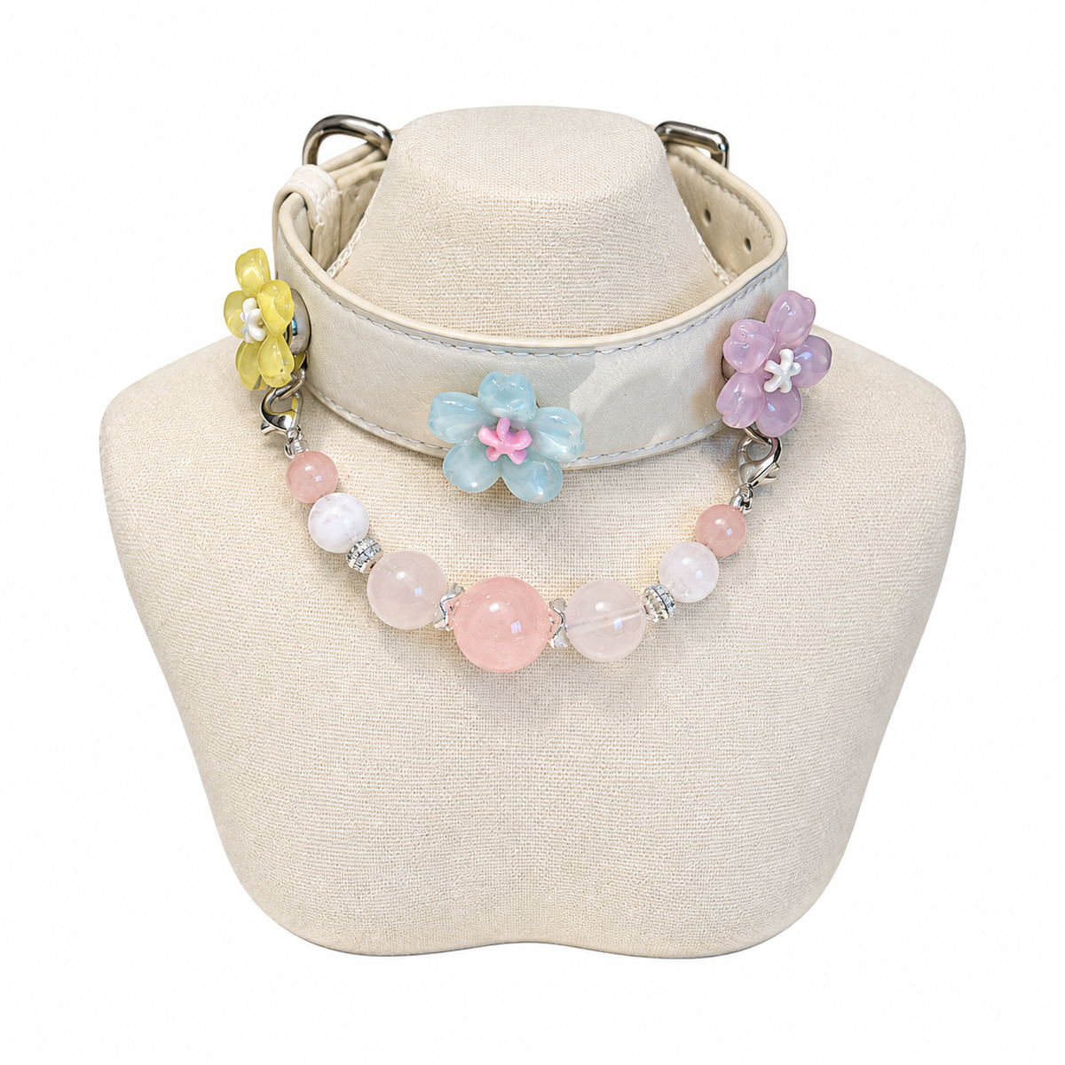 Rose Milk Human & Pet Match — pet collar