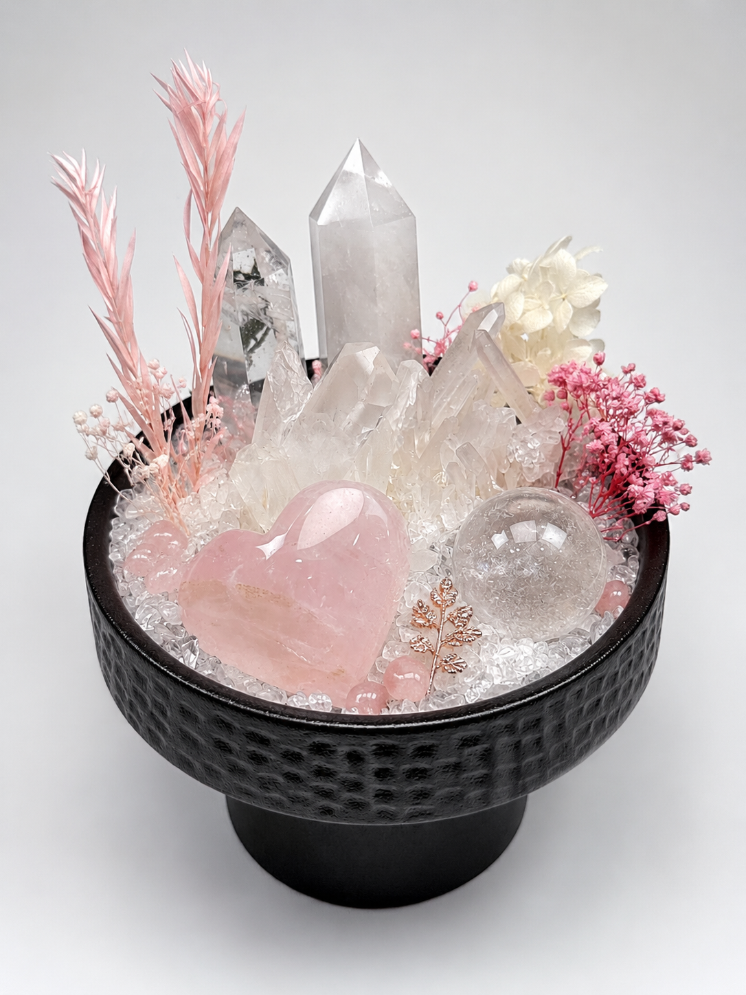 Rose Tenderness Crystal Garden — original arrangement view