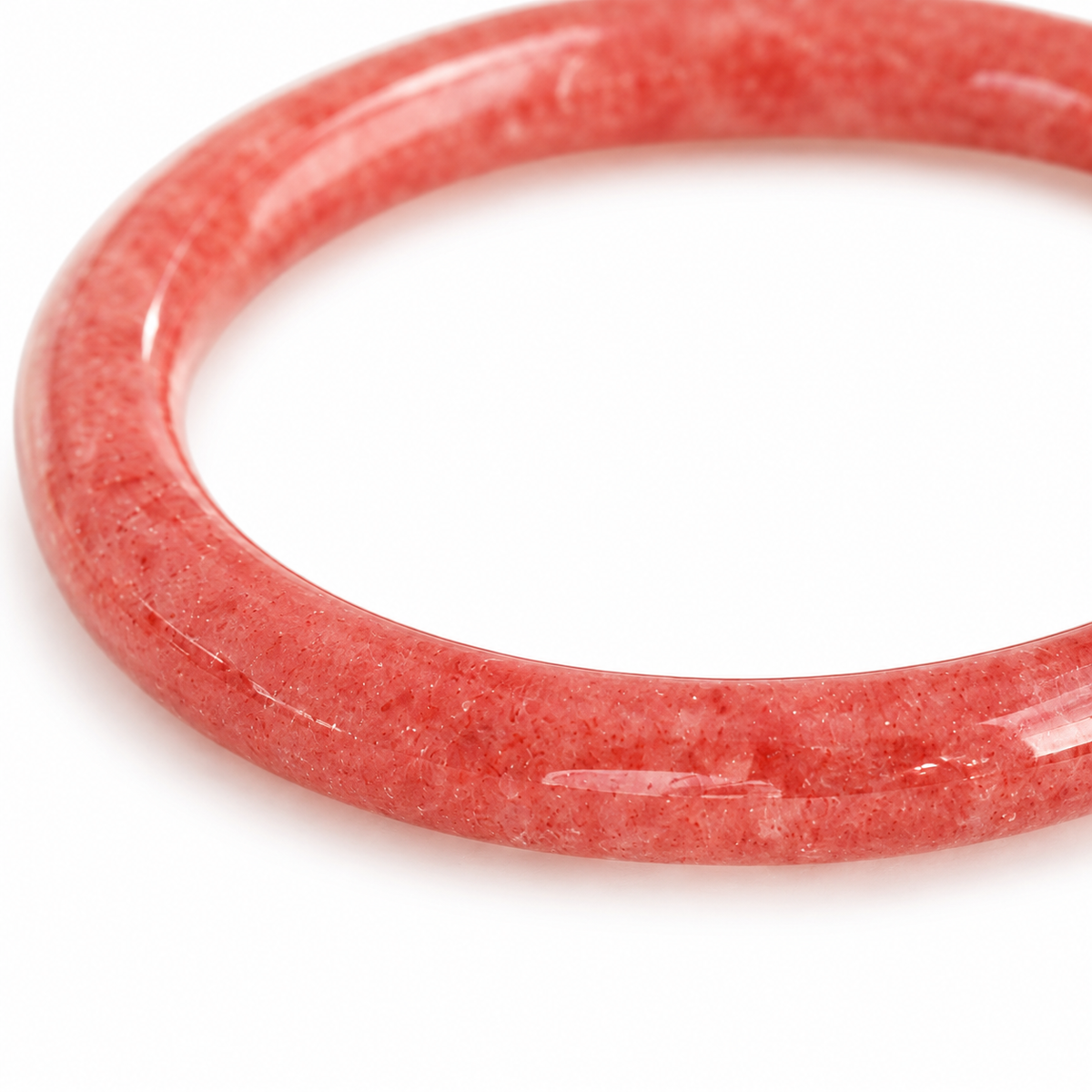 Rosy Pink Bangle — surface detail