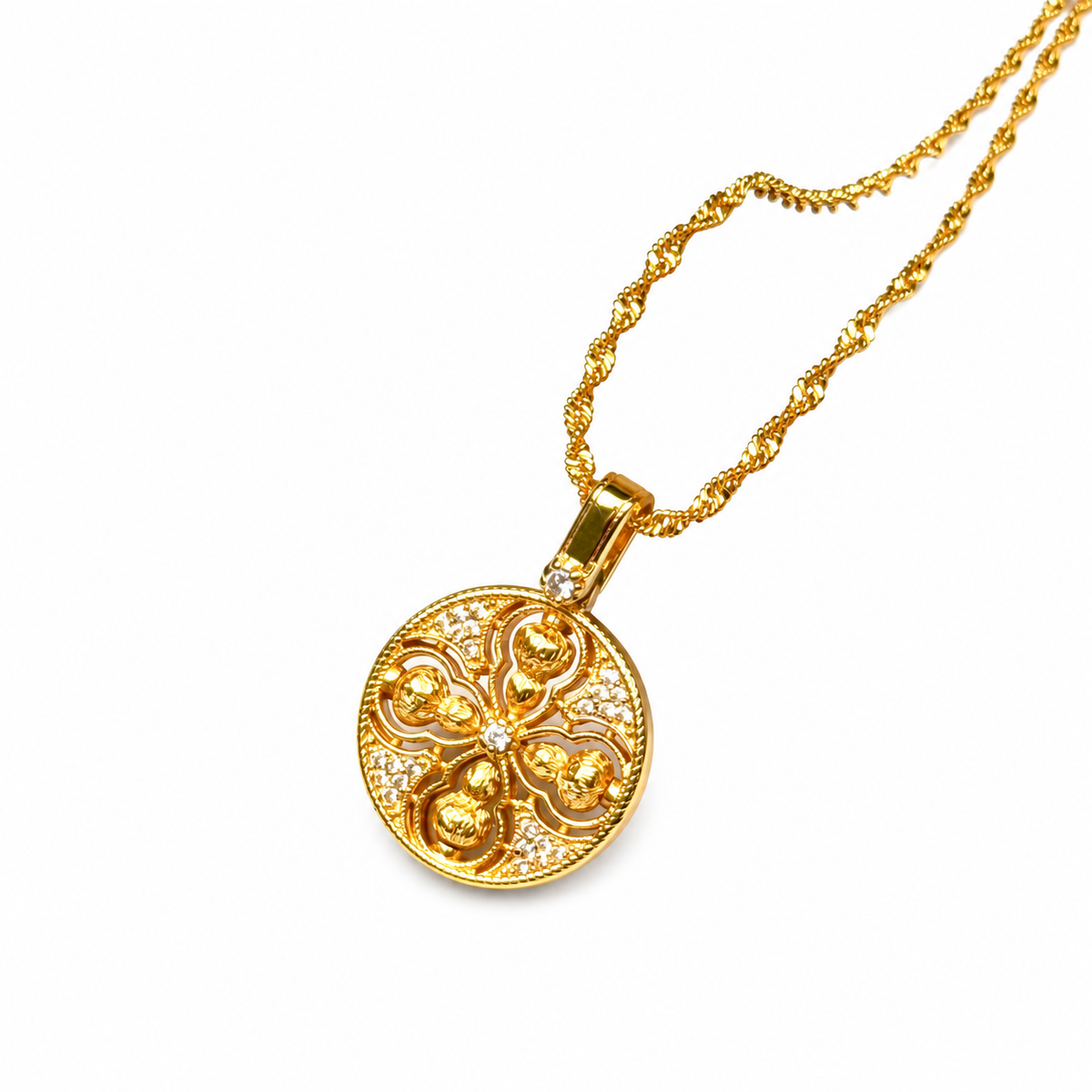 Four-Gourd Cross Pendant — alternate view