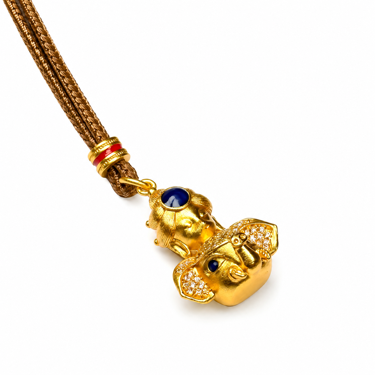 Gold-Tone Ganesha Pendant — alternate view