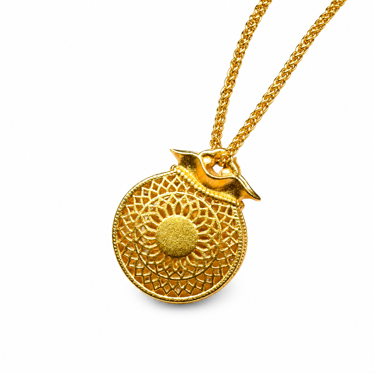 Gold-Tone Money Bag Coin Pendant — alternate view