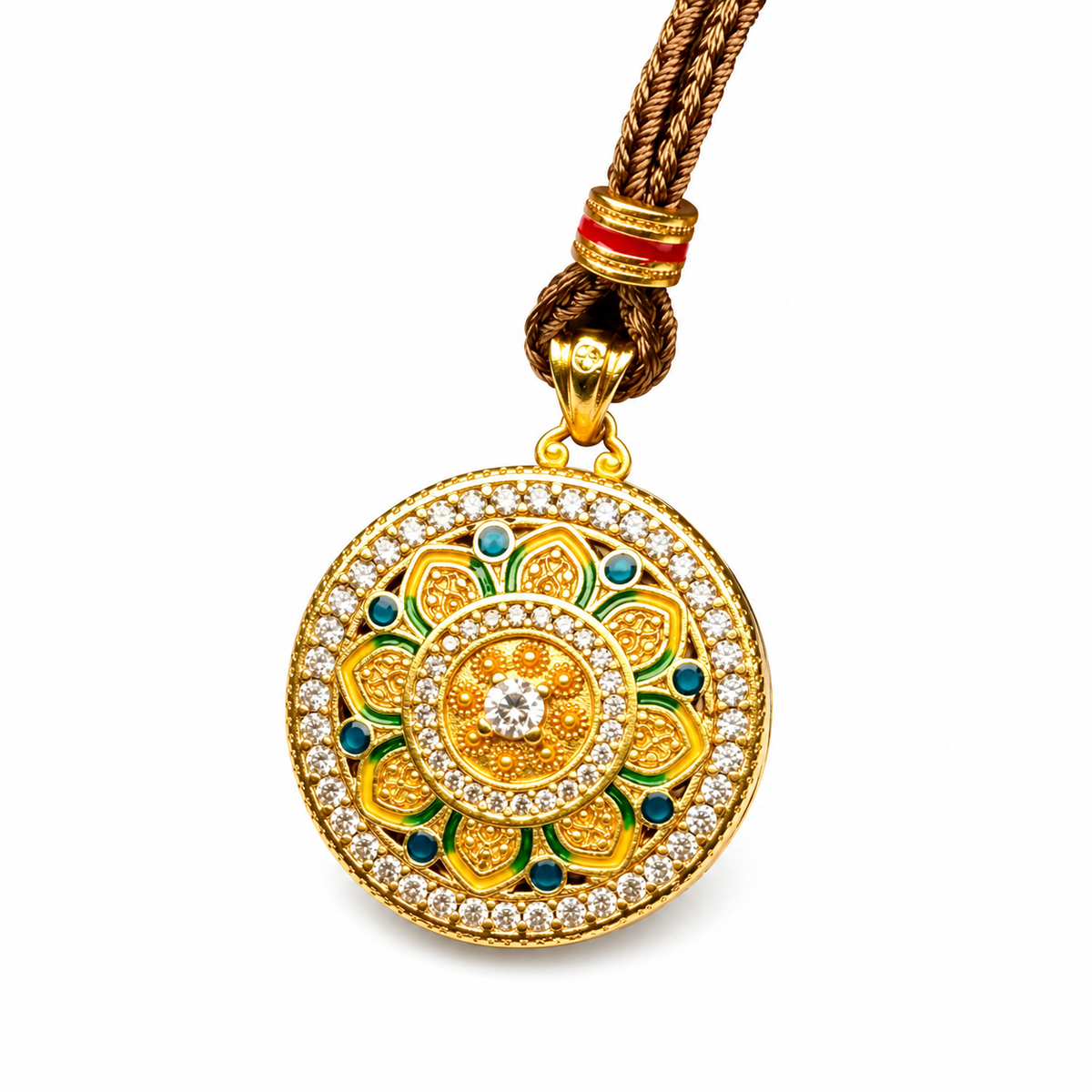 Reversible Fu Mandala Pendant — alternate view
