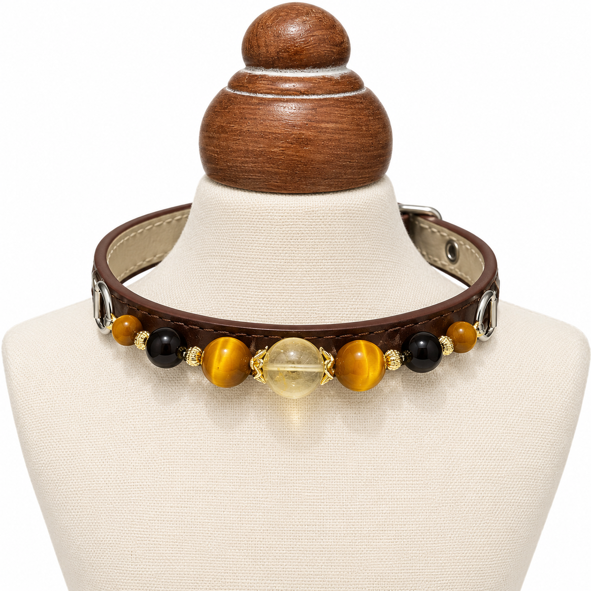 Smoky Gold Human & Pet Match — pet collar