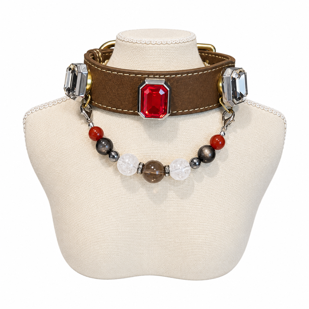 Smoky Scarlet Human & Pet Match — pet collar