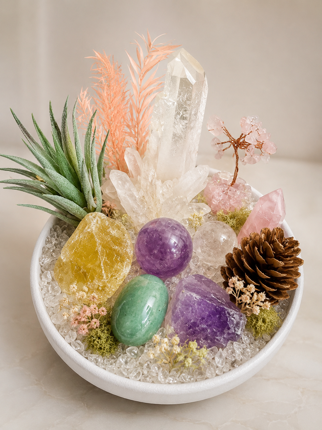 Spring Harmony Crystal Garden — original arrangement view
