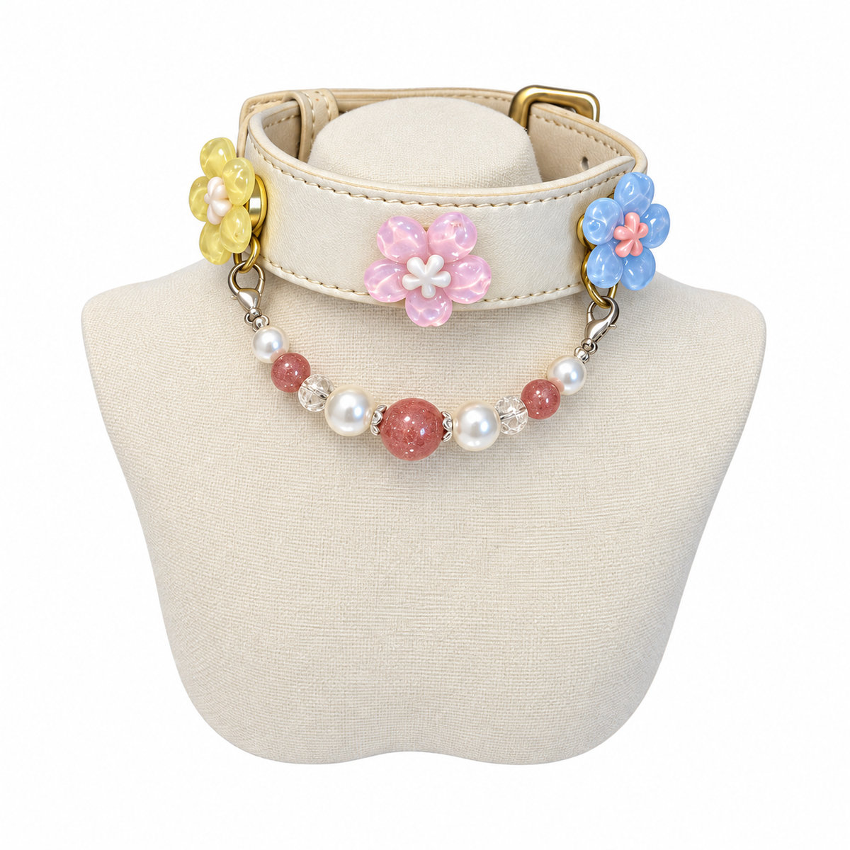 Strawberry Pearl Human & Pet Match — pet collar