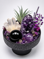 Violet Sanctuary Noir Crystal Garden — original arrangement view